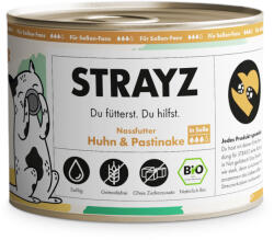  STRAYZ 6x200g STRAYZ BIO bo csirke & bio pasztinák szószban nedves macskatáp