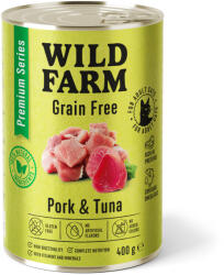 Wild Farm Premium Grain Free Pork and Tuna 400g - hrană fără cereale pentru pisici