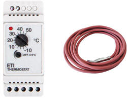 BVF ETI-1551 termosztát csőkísérő fűtéshez + ETF-622 hőmérsékletszenzor