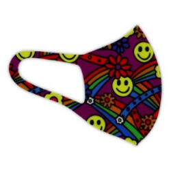 Alcor 3D Spandex mosható gyerekmaszk 6-12 éves korig Smiley (ALC3DSKSMI) (ALC3DSKSMI) - aqua