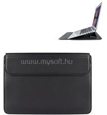 DEVIA F01 tok fekvő, bőr hatású LAPTOP/NOTEBOOK/TABLET univerzális, 15.4" méret, FEKETE (ST348365) (ST348365)