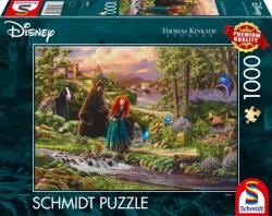 Schmidt Spiele Puzzle játék 1000 darabos Thomas Kinkade Studios: Disney Merida a bátor (58039)