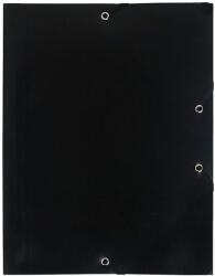 Exacompta Irattartó mappa, műanyag, gumis, A4, fekete (EX55901E)