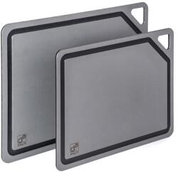 G21 EcoCut szeletelődeszka természetes cellulózból - 2 darabos készlet, grafit színben (G21PKRJ-CELU_SET2)