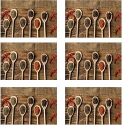 Pufo Tányértartó készlet asztali tálaláshoz, Pufo Brown Spices modell, 6 db (Pufo2952)