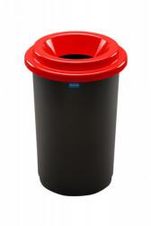 Plafor ECO kerek, henger szemetes 50L fekete/piros (PL650-04)