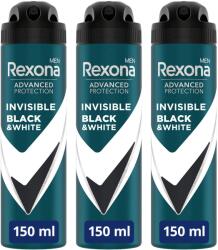 Rexona Triopack Men Advanced Protection Invisible Black & White 150 ml (3x8720181449871)