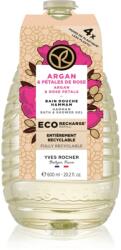 Yves Rocher Bain de Nature tusfürdő gél utántöltő Argan & Rose Petals 600 ml