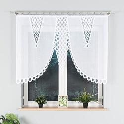 Markizeta Mintás függöny, Markizeta Eryka, 100% poliészter, fehér, 160x120cm (MAR_64091)