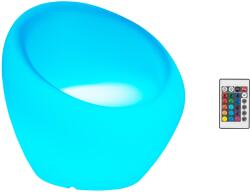 Royal Catering Kerti fotel - színes LED világítással - 66 x 68 cm (RCBC-62/68-LED)