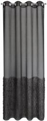 Eurofirany Függöny MARGARET2 140 x 250 cm gyűrűk Eurofirany fekete (453364)