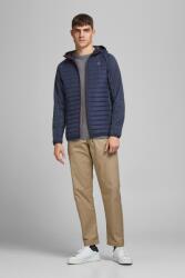 Jack & Jones Jack & Jones, Kapucnis bélelt és steppelt dzseki, Törtfehér, Tengerészkék, S (12182242-NAVY-BLAZER-SET-S)