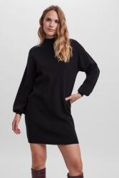 VERO MODA Vero Moda, Bő fazonú garbó pulóverruha, Fekete, S (10249116-BLACK-S)