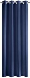 Eurofirany RITA dekoratív függöny, fém gyűrűkkel, sötétkék (398665)