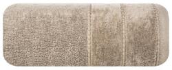 Eurofirany Mari csíkos törölköző Világosbarna 50x90 cm (366992)