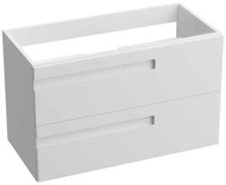 Spectrum Mobilier pentru lavoar Spectrum, Flamengo, mânere decupate, 80 cm, alb (88127) - e-baie
