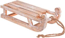 LAALU karácsonyi dekoráció - fából készült szán, 30 cm, barna (LAU-2106)