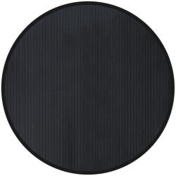 vidaXL kerek fekete bambusz szőnyeg 100 cm 1.2 kg (376984)