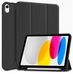Haffner Smart Case on/off funkcióval - Pencil tartóval Apple iPad 10.9 (2022) fekete (FN0458)