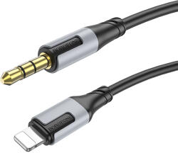 BOROFONE Cable BL19 Creator - jack 3, 5mm - Lightning - 1 méter fekete