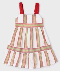 Mayoral Mayoral, Csíkos pamutruha, Piros, Zöld, Fehér, 122 CM (3936-083-7Y)
