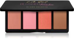 L. A. Girl Cosmetics Fanatic arcpirosító paletta árnyalat Blushed Babe 4x4 g