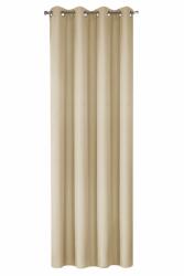 Eurofirany RITA dekoratív függöny, fém gyűrűkkel, 140x250 Bézs (398658)