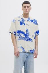 JACK & JONES Jack & Jones, Mintás ing, Csontszín, Királykék, XL (12268465-LAPIS-BLUE-XL)