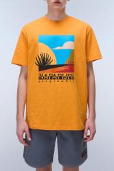 Napapijri Napapijri, Kerek nyakú logós póló mintával, Narancssárga, M (NP0A4IE3-A701-M)