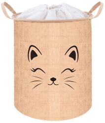 KRUZZEL 24727 Játéktároló kosár, mintás, 35 l, bézs