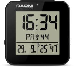 GARNI technology 138B Digitális ébresztőóra hőmérővel és higrométerrel fekete (GARNI 138B)