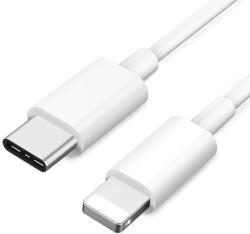  Prémium Adat- és Töltőkábel, Lightning/USB-C csatlakozó, 27W gyorstöltés, 1 méter, fehér színben (ar9n-TB1228)
