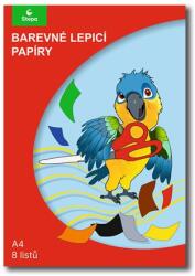 STEPA Színes papír, A4 , öntapadó, 8 lap, STEPA, vegyes színek (ST230210108) - webpapir