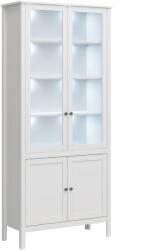 TEMPO KONDELA Vitrin 2D2W, fehér, OLJE - mindigbutor
