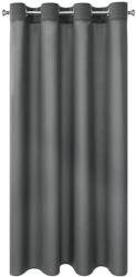 Eurofirany Dekoratív függöny fém gyűrűkkel, RITA 140x250 cm, Eurofirany, grafit (378239)