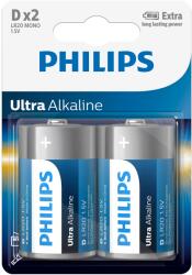 Philips Ultra Alkaline D elem, 2 db (LR20E2B/10)