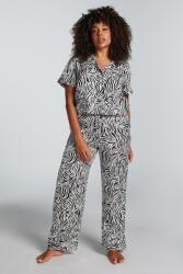 Hunkemoller Hunkemoller, Rövid ujjú pizsamafelső, Fekete, Fehér, XS (206526-GARDENIA-XS)