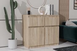 Mindigbútor Merg 2S2F 2 ajtós - 2 fiókos komód sonoma színben