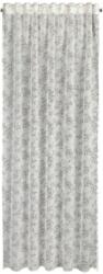 Eurofirany WIKI dekoratív függöny ráncolószalaggal, 140x270 fehér virágokkal (409965)