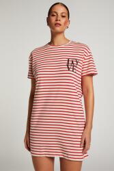 Hunkemoller Hunkemoller, Kerek nyakú csíkos hálóing, Piros, Fehér, XS-S (206555-GOJI-BERRY-XS-S)