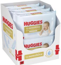 Huggies Sensitive nedves törlőkendők, ZERO műanyag, 8 x 48, 384 db (BP2437117)