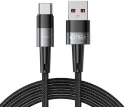 Tech-Protect Kábel töltéshez és adatátvitelhez TECH-PROTECT UltraBoost, USB/USB Type-C, 66W, 6A, 2m, szürke