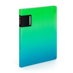 KARTON P+P OMBRE PP A4 2 gyűrűs, zöld (6-94025)