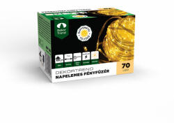 DekorTrend Napelemes fényfüzér, 70 LED, meleg fehér, csíptetővel (KNY_100) - dekortrend