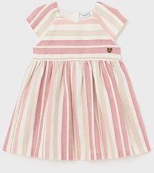 Mayoral Mayoral, Csíkos bővülő ruha, Bézs, Koptatott piros, 80 CM (1921-065-12M)