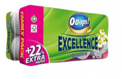 Ooops! Toalettpapír, 3 rétegű, kistekercses, 16 tekercs, OOOPS Excellence, kamilla (KHHVP065) (KHHVP065)