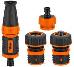 NEO TOOLS Öntözőkészlet, szórófej tartozékokkal, 4 db, 3/4 (15-711)