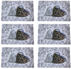 Pufo Tányértartó szett asztaltálaláshoz, Pufo Sweet Home modell, 6 db (Pufo2939)