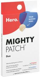 Hero Cosmetics Hero Mighty Patch Duo hidrokolloid pattanás elleni tapaszok, fehér fejű pattanások kezelésére, 12 darab