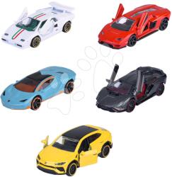 Majorette Mașinuțe Lamborghini Majorette metalice 5 tipuri diferite în cutie cadou lungime 7, 5 cm 1: 64 (MJ2105001)